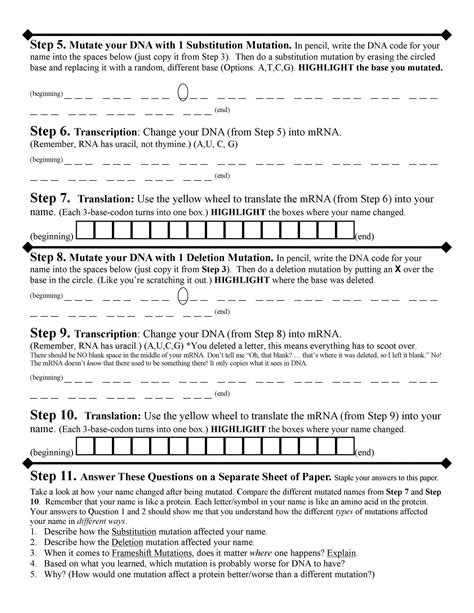 Work power and energy worksheets answers. Dna Mutation Practice Worksheet Answers