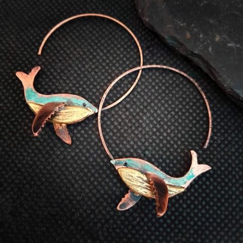 Whale Earrings Etsy