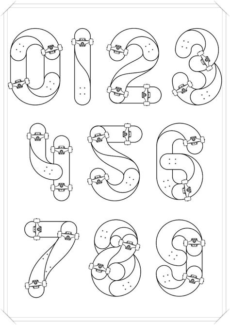 Pin en Números para COLOREAR - Hermosos diseños