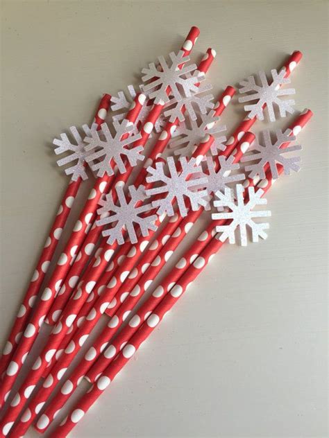 Red And White Polka Dot Glitter Snowflake By Trendytrimmingsparty