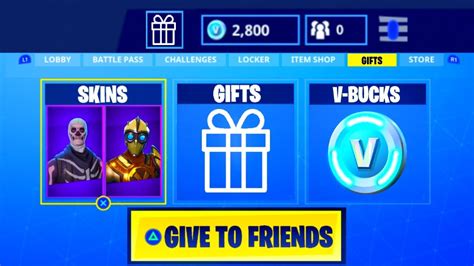 I tried a method on how to get free vbucks in chapter 2. Give SKINS & V-BUCKS to Friends! (Fortnite: Battle Royale ...