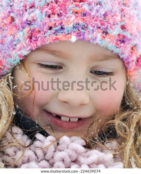Little Girl Snow Scenery Stock Photo 224639074 Shutterstock