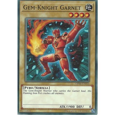 Yugioh Gem Knight Garnet Op06 En014 Common
