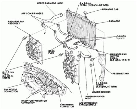 2002 Honda Accord Cooling System Diagram Diagramwirings