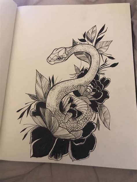 Snake Drawing Snake Drawing Drawings Snake Tattoo Design