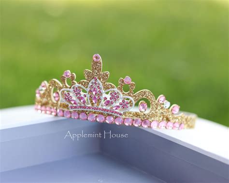 Aurora Crown Princess Crown Aurora Headband Birthday Crown Gold Crown Tiara Crown Headband