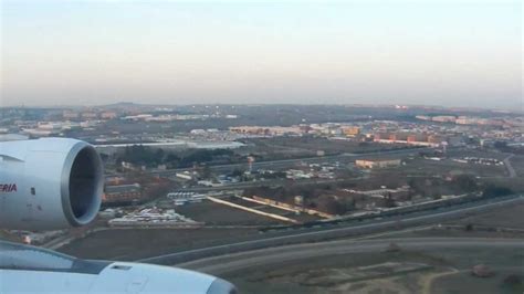 Landing At Madrid Barajas International Airport Youtube