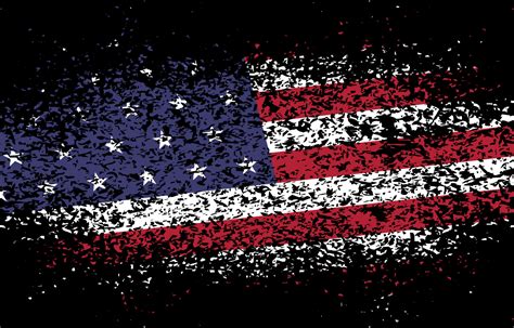 Distressed American Flag In Black Background 6921829 Vector Art At Vecteezy
