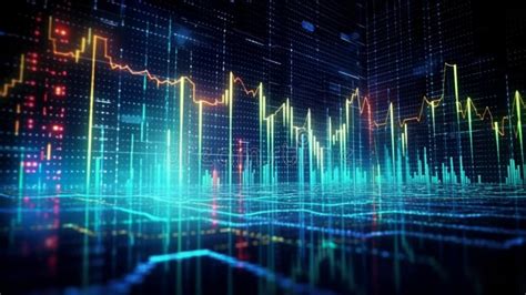 Stock Market Or Forex Trading Charts And Candlestick Chart Generative