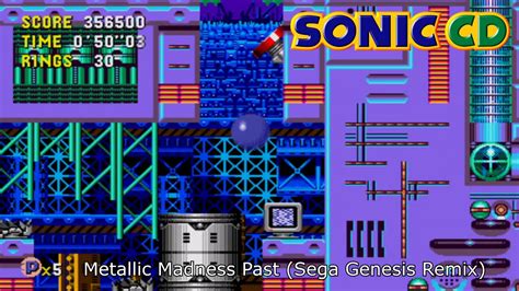Sonic Cd Metallic Madness Past Sega Genesis Remix Youtube