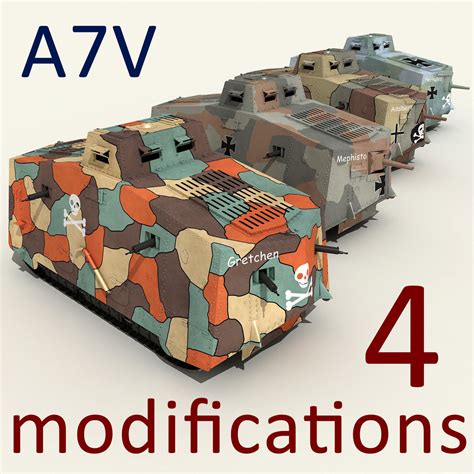 3d A7v Tank Cgtrader