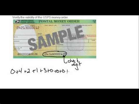 If the money order seems suspicious, call the u.s. Validity of a USPS Money Order - YouTube