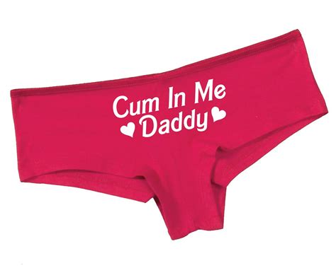 Cum In Me Daddy Panties Fuchsia Daddy Panties Daddy S Etsy