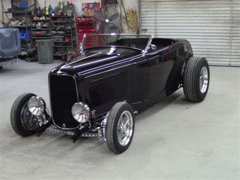 Ford Roadster Convertible 1932 Black For Sale 32 Ford Roadster Built