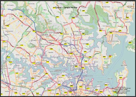 Greater Sydney Map Pdf Jenwiles
