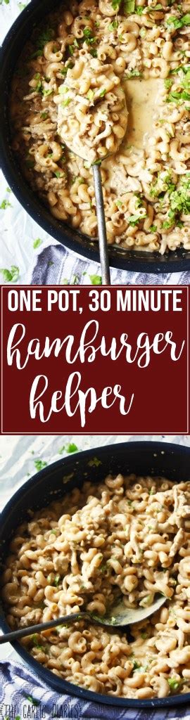 30 Minute One Pot Hamburger Helper - Ditch the boxed stuff ...