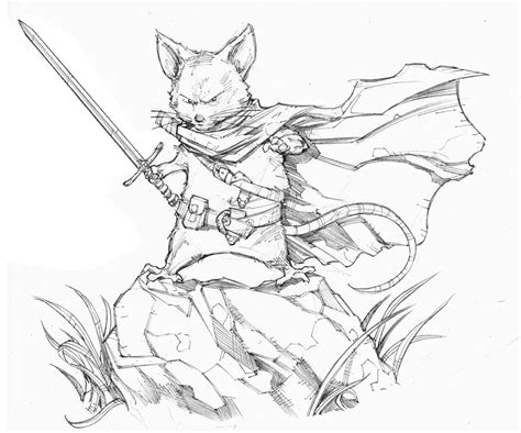 Mouseguards Saxon Sketch By Max Dunbar On Deviantart Armor Clothes