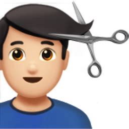 Person getting haircut was approved as part of unicode 6.0 in 2010. Man Getting Haircut: Light Skin Tone Emoji (U+1F487, U+ ...