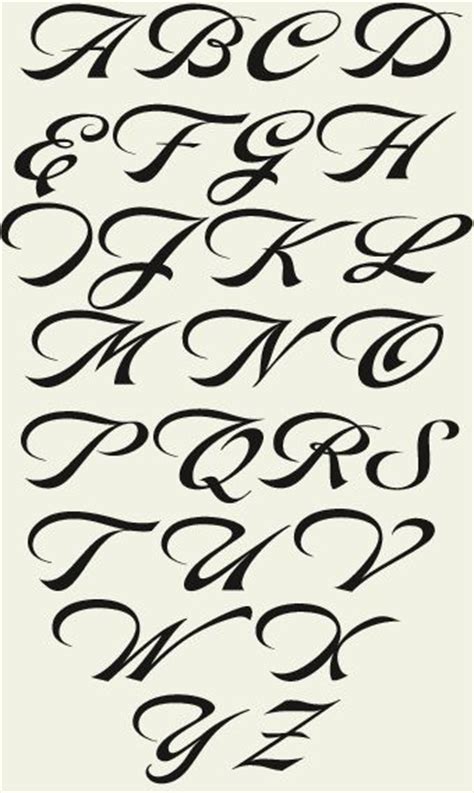Calligraphy Fonts A Z Calligraphy Alphabet Printable Calligraphy