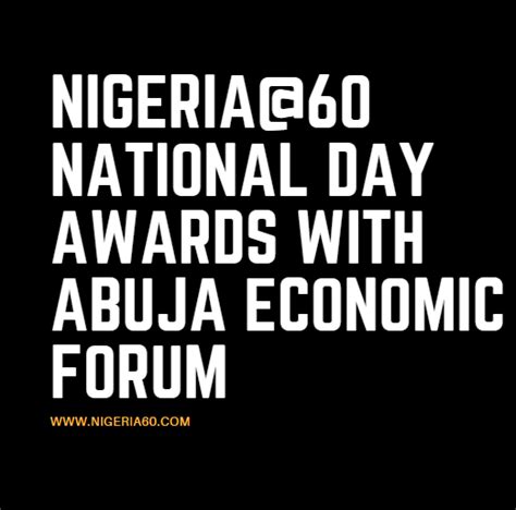 Nigeria National Day Awards Romance Nigeria