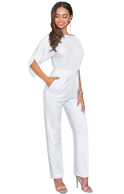 Teresa Dressy Jumpsuits Cocktail Batwing Sleeve Classy Formal Gcgme