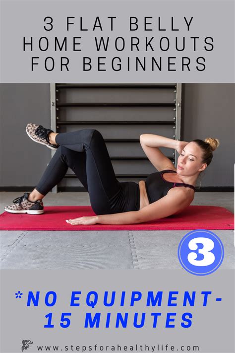 3 Flat Belly Home Workouts For Beginners No Equipment🤸‍♀️ Workout
