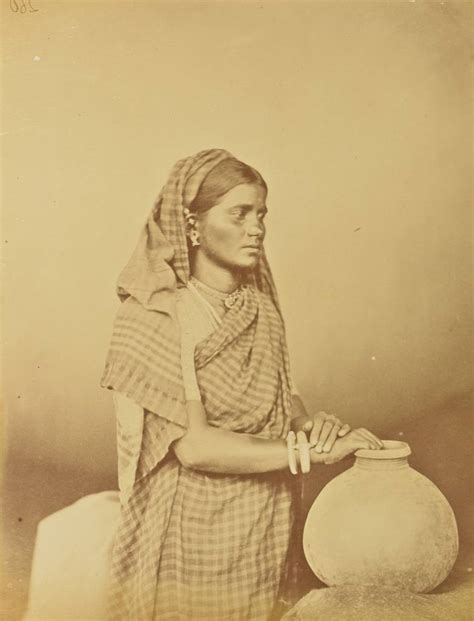 Portraits Of An Indian Women India About 1870 Vintage Printery