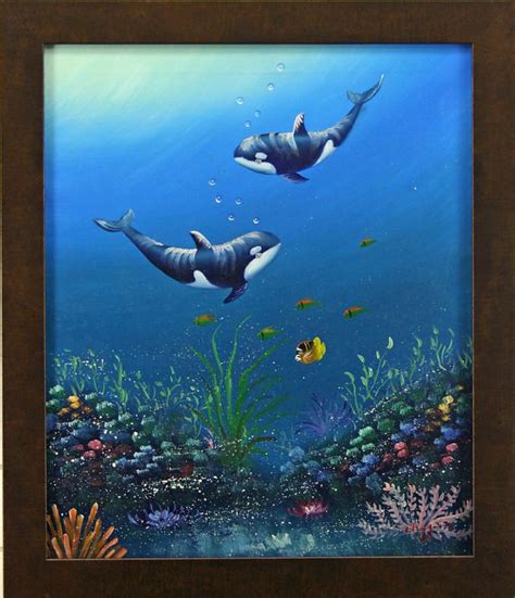 Underwater Sea Life Paintings 1000x1000 Sea Life