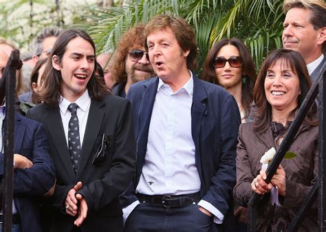 Olivia Harrison The Widow Of George Harrison And Son Dhani Harrison Join Sir Paul McCartney C