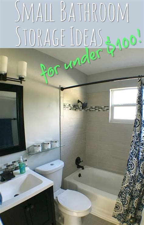 A bathroom doesn't have to be big to have great style and function. Small Bathroom Storage Ideas for Under $100