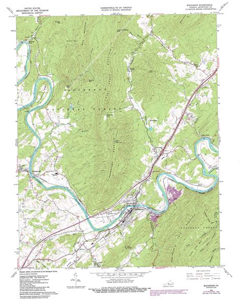 Buchanan Topographic Map Va Usgs Topo Quad 37079e6
