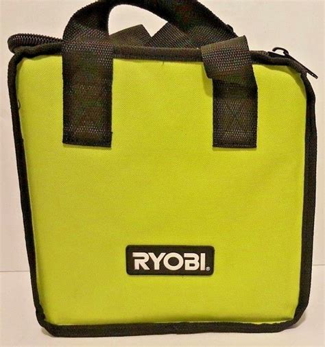 Ryobi 10 X 10 X 6 Soft Sided Green Contractors Tool Bag Easy Open B2