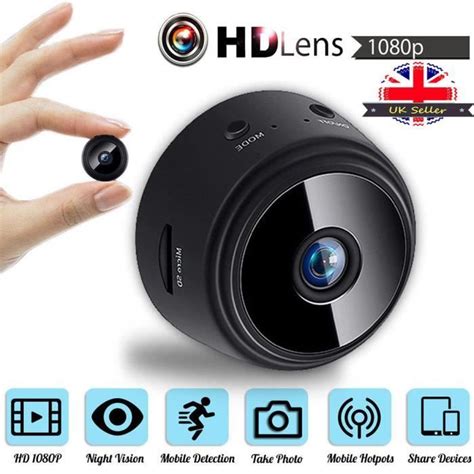 A Minid Cam Ra Espion Cach E Cam Mini Ip Wifi Hd P Vision Nocturne