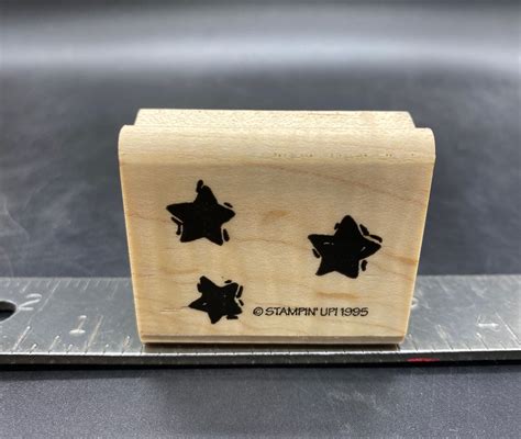 Stars Rubber Stamp Used View All Photos Etsy