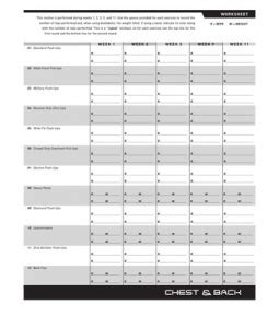 px tracking sheet px calendars workout sheets px workout