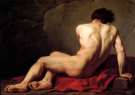 Grabados De Calidad Del Museo Masculino Desnudo Conocido Como Patroclo De Jacques Louis David
