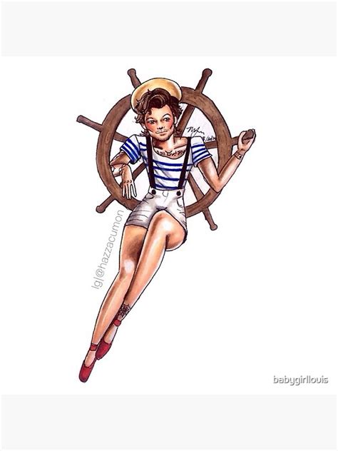Sailor Pinup Louis Canvas Print By Babygirllouis Redbubble