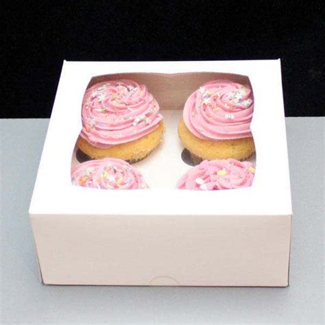 A tutorial video to show how to simply construct one of our windowed cupcake boxes. WHITE Windowed Cupcake Boxes with 4 Cavity Insert