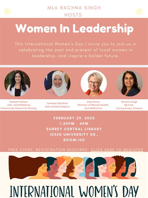 International Women S Day Women In Leadership Speakers Event Diversecity Community