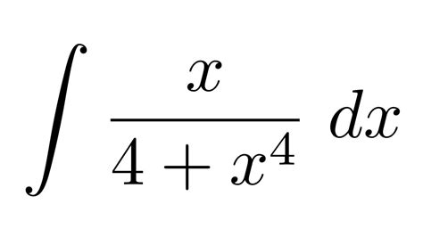 Integral Of X 4 X 4 Substitution Youtube