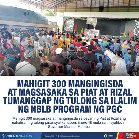 Mahigit 300 Mangingisda At Magsasaka Sa Piat At Rizal Tumanggap Ng