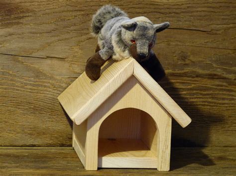 Wooden Toy Dog House Girls Stuffed Animal Beanie Baby House