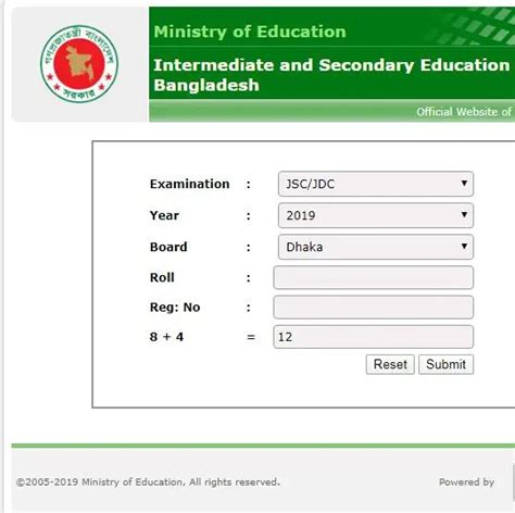 Jsc Results 2019 With Full Mark Sheet Educationboardresults