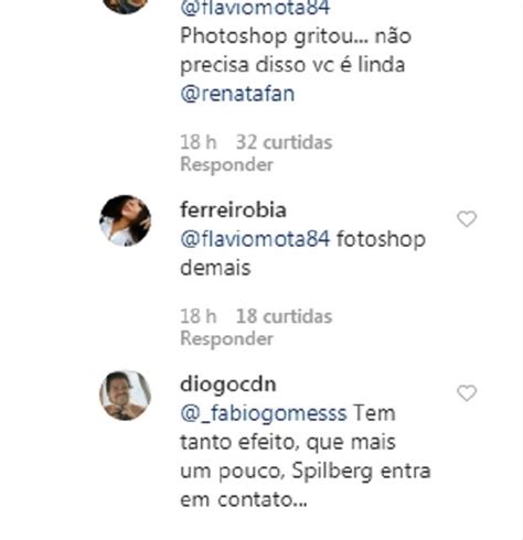 Fãs Apontam Excesso De Photoshop Em Clique De Renata Fan Revista