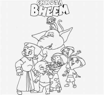 Pogo Bheem Chota Cartoon Drawing Coloring Disney