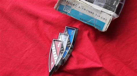 1969 Buick Wildcat Emblem Tri Shield Ornament Youtube