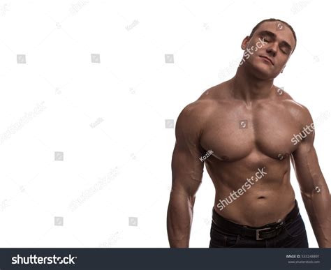 Naked Torso Male Bodybuilder Athlete