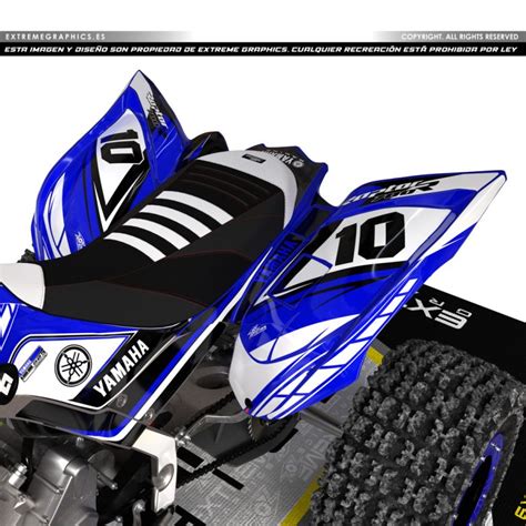 Adhesivos Quad Yamaha Raptor Aniversario Azul Extremegraphics Es