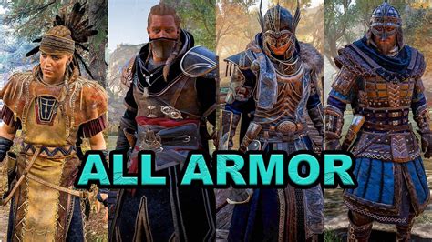 Assassin S Creed Valhalla All Armor Sets Showcase Male Female Version YouTube