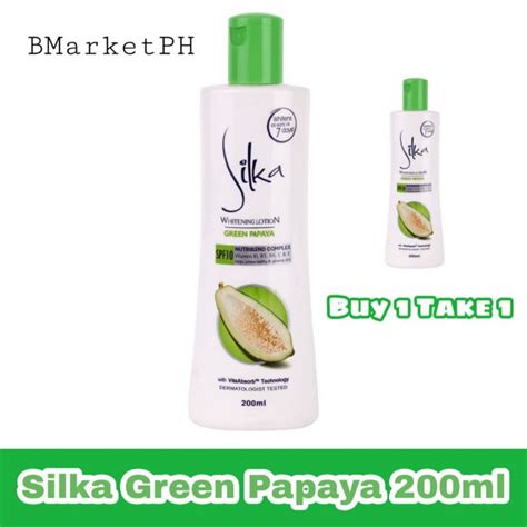 Buy 1 Take 1 Silka Green Papaya Whitening Lotion 100ml 200ml 300ml